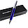 Ручка подарочная "Darvish" корпус серебристо-цветной в футляре Синий, фото 3
