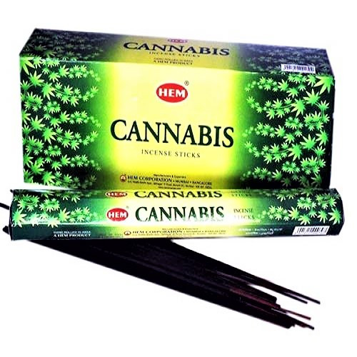 Благовония Конопля (HEM Cannabis), 20шт – освежающий и успокаивающий аромат