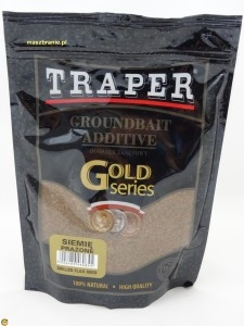 Прикормка Traper серии Gold 400 г (Siemie pra?one) жареные семена льна - фото 1 - id-p147029043