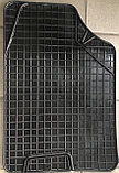 Резиновые коврики в салон универсальные UNI Favorit  Черный 2 шт., фото 3