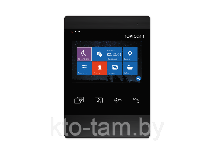 Монитор видеодомофона NOVIcam MAGIC 4 HD ( Белый , черный) - фото 4 - id-p75598506