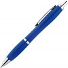 Пластиковая шариковая ручка синего цвета для нанесения логотипа