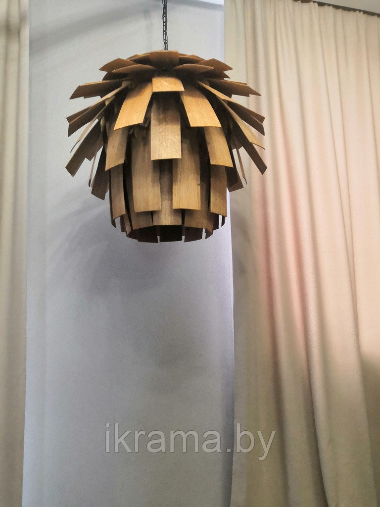 Светильник из натурального дерева Шишка 70х70 - фото 2 - id-p147103745