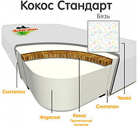 Матрас детский Кокос Стандарт Багира 120х60х8см чехол с рисунком Форплит 120\6