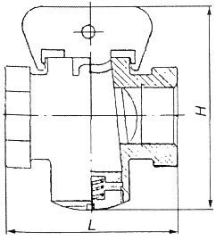 Кран латунный конусный пружинный муфтовый газовый 11б3бк, фото 2