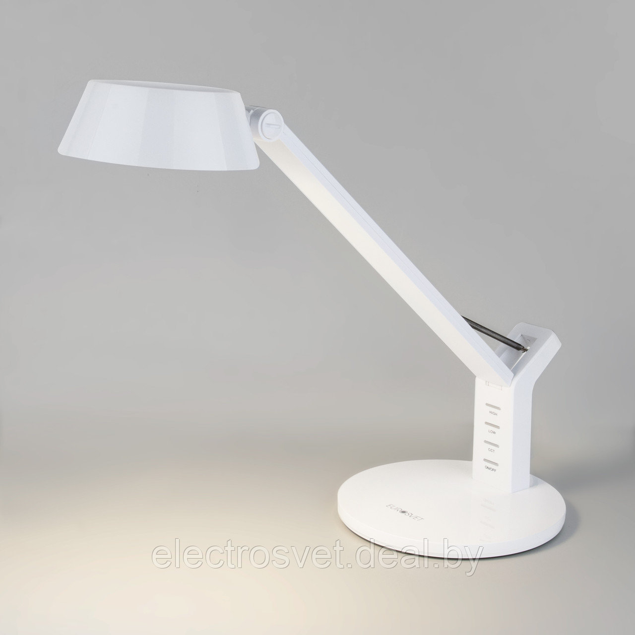 Светодиодная настольная лампа с сенсорным управлением 80426/1 черный/серебро Белый - фото 1 - id-p147125113