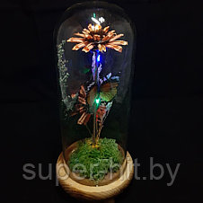 Цветок в колбе с подсветкой, фото 3