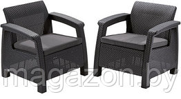 Комплект мебели Keter Corfu II Duo set, графит
