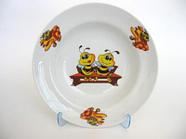 Тарелка глубокая 200 мм 230 см3 "Идиллия" ф.653 рис. "пчелы" сорт. 1, Артикул 4С0469Ф34