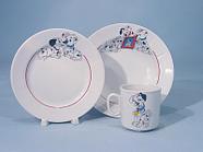 Набор посуды 3 предмета Идиллия 200,170,200 рис Далматинцы