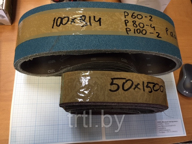 Шлифлента для гриндера (производство, склейка любого размера шлифлент по металлу, дереву, стеклу)) - фото 1 - id-p93032358