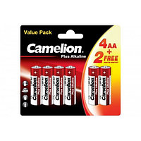 Батарейка Camelion LR6 BP4+2 Plus Alkaline (НОВИНКА)