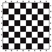 Поле игровое (для шашек и шахмат)
