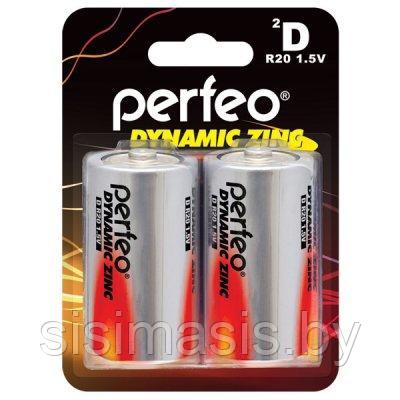 Батарейка PERFEO R20/2SH Dynamic Zinc, фото 1