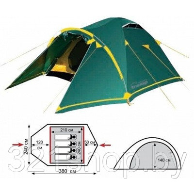 Палатка Tramp Stalker 4 (V2), TRT-77 - фото 1 - id-p147136981
