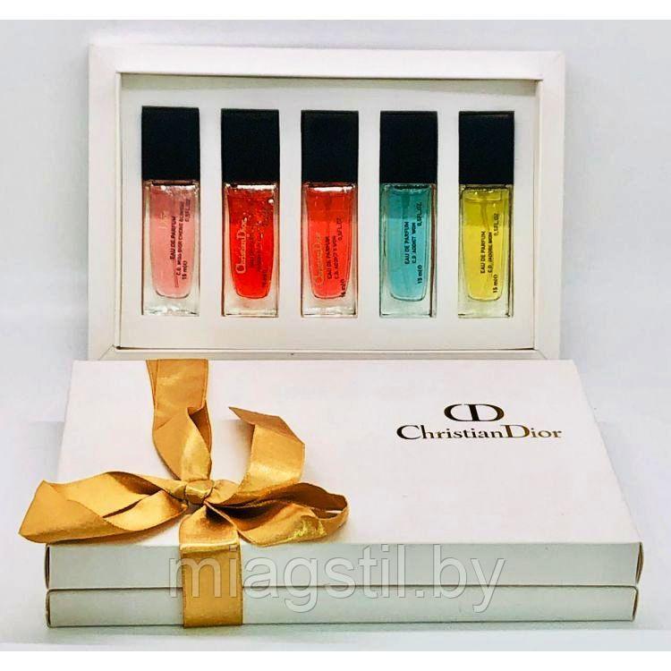 Подарочный набор женской парфюмерии Christian Dior 5х15мл.