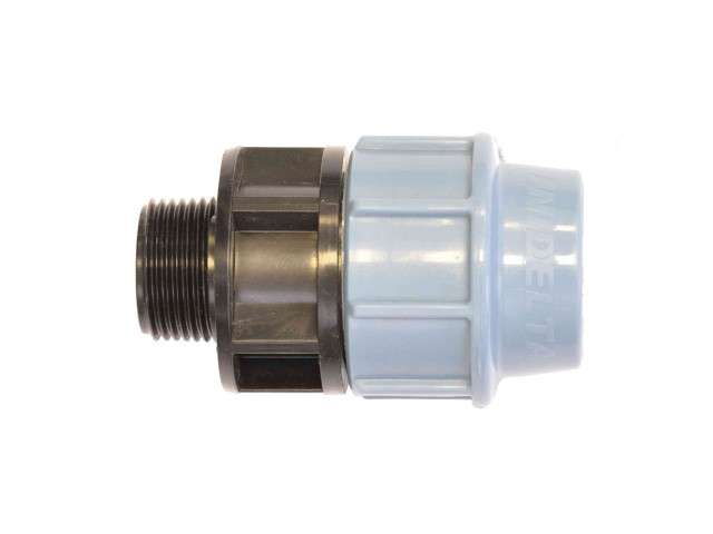 Ниппель для ПЭ-труб нар. 32х1 1/2" Unidelta