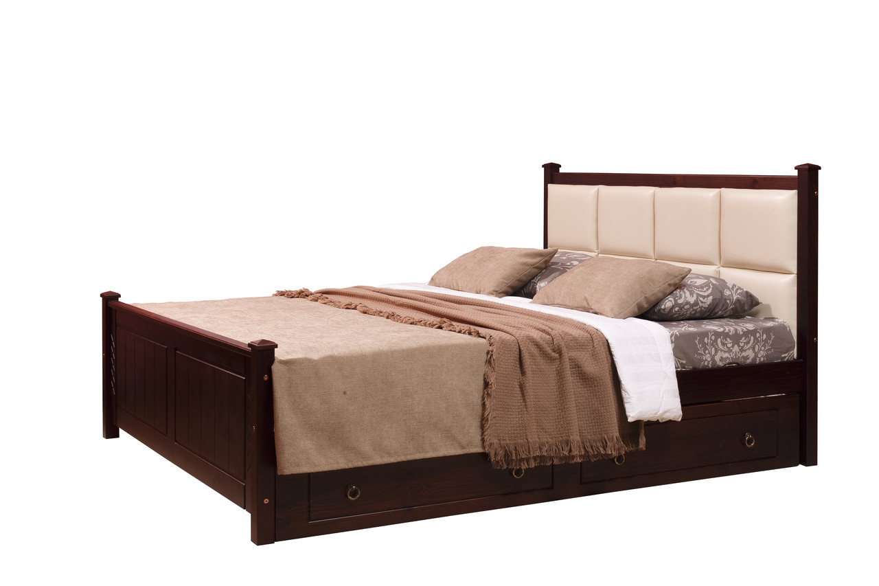 Кровать мягкая с ящиками Дания 1 двуспальная - фото 2 - id-p147151116