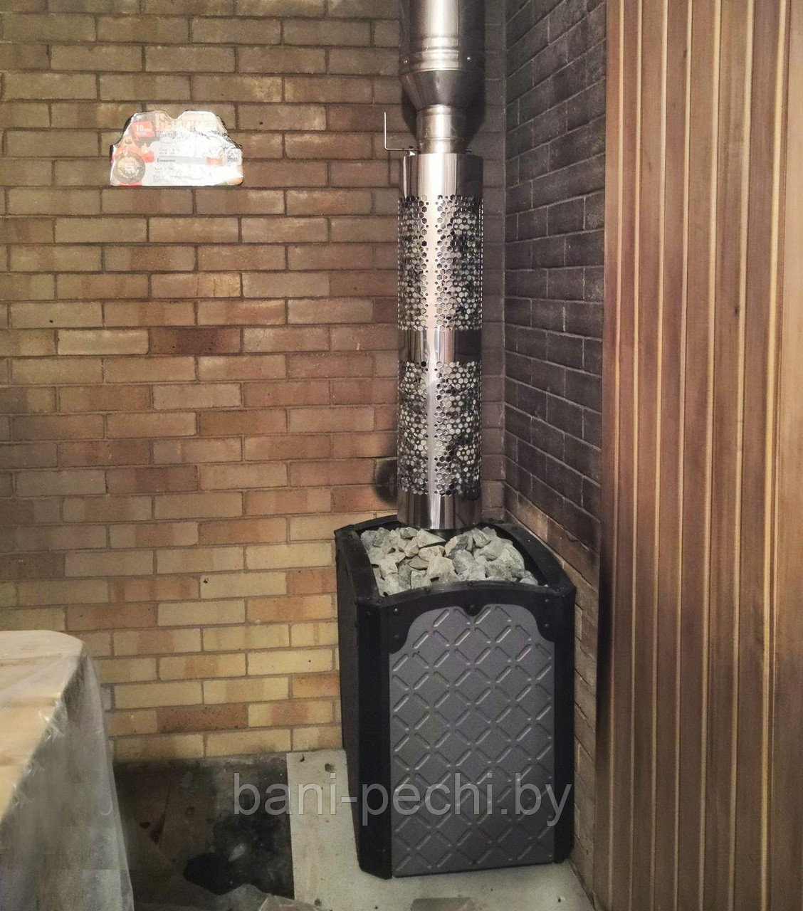 Чугунная банная печь Теплодар Былина-Сетка-18 Ч Панорама - фото 7 - id-p147181285