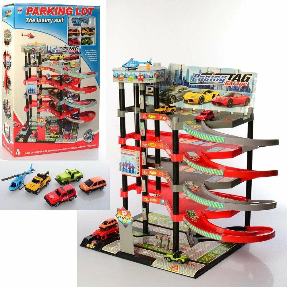 Детский игровой гараж-парковка 5 этажей Racing Tag Garage