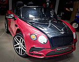 Детский электромобиль RiverToys Bentley Continental Supersports JE1155 (красный/черный) Лицензия двухместный, фото 2