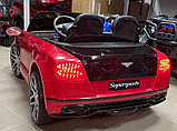 Детский электромобиль RiverToys Bentley Continental Supersports JE1155 (красный/черный) Лицензия двухместный, фото 4