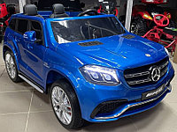 Детский электромобиль RiverToys Mercedes-Benz GLS63 4WD (синий) глянец лицензия