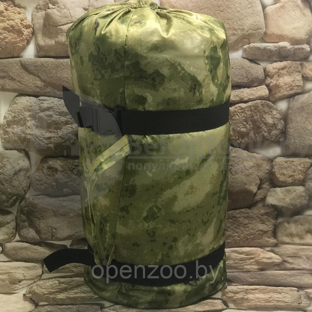 Спальный мешок с подголовником Stalker Military Style одеяло (22595, изософт, до -10С), РФ - фото 2 - id-p147195976