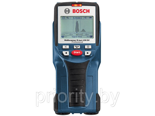 Детектор проводки BOSCH D-tect 150 SV в кор. (металл: 150 мм, дерево: 40 мм, проводка: 60 мм, IP 54)