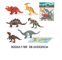 Игровой набор "Животные" с картой обитания внутри (6 шт в наборе) (Zooграфия), арт.200661782