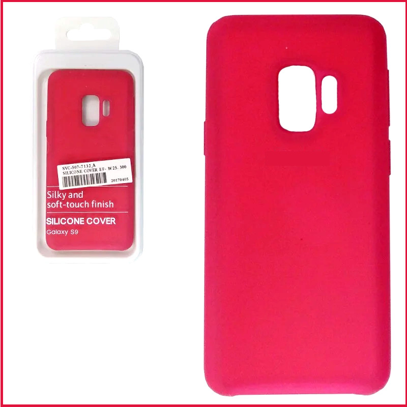 Чехол- накладка для Samsung Galaxy S9 SM-G960 (копия) Silicone Cover красный - фото 1 - id-p106398230