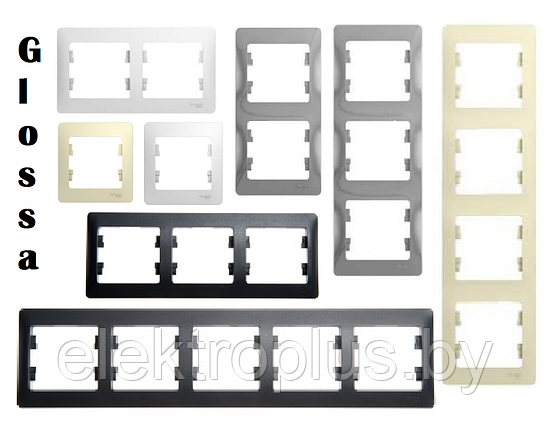 Рамки серии Glossa  Schneider Electric, фото 2