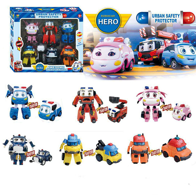 Набор трансформеров Robocar Poli 6 шт 83168-jc2 - фото 3 - id-p147286854