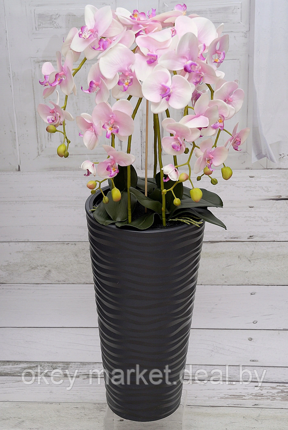 Цветочная композиция из орхидей в горшке 95 см - фото 2 - id-p147299837