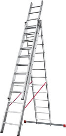 Лестница трехсекционная ал. профессиональная 3х14 серия NV323 Новая высота