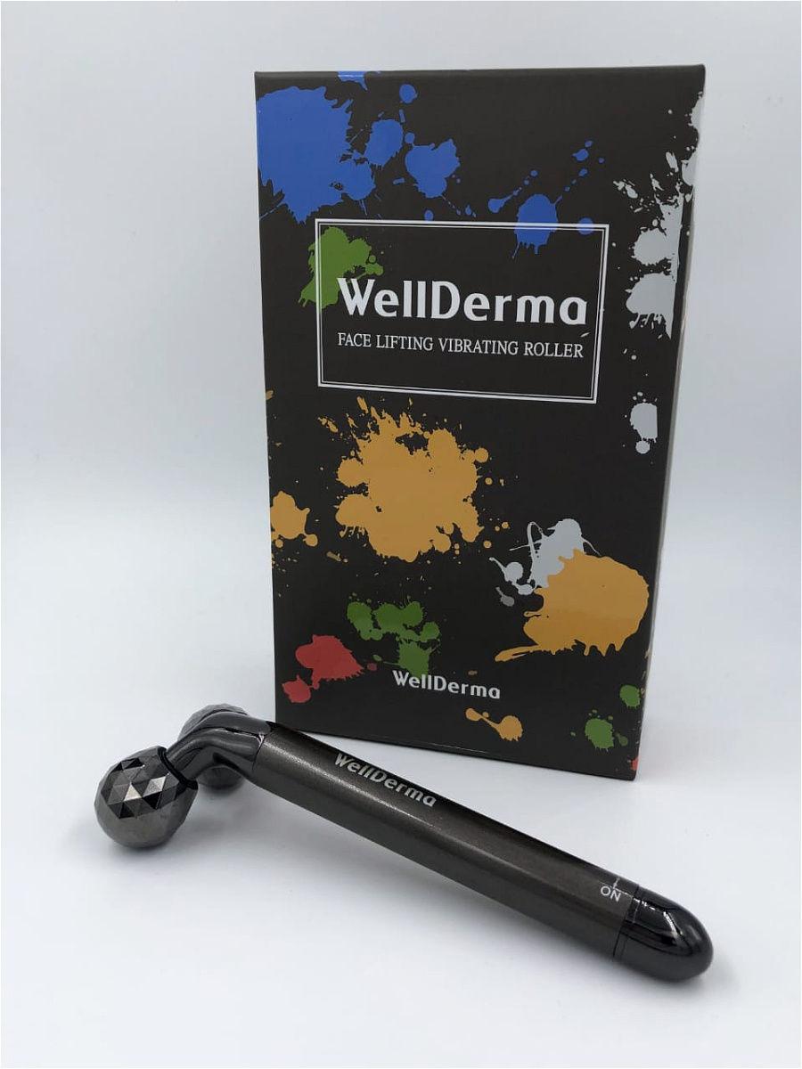 Роликовый массажер с вибрацией для лифтинга кожи лица WELLDERMA FACE LIFTING VIBRATING ROLLER