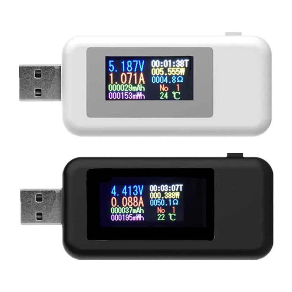 USB тестер Keweisi KWS-MX18L цветной экран, 4-30V, 5A, QC2.0/3.0, измеритель ёмкости - фото 2 - id-p147334068