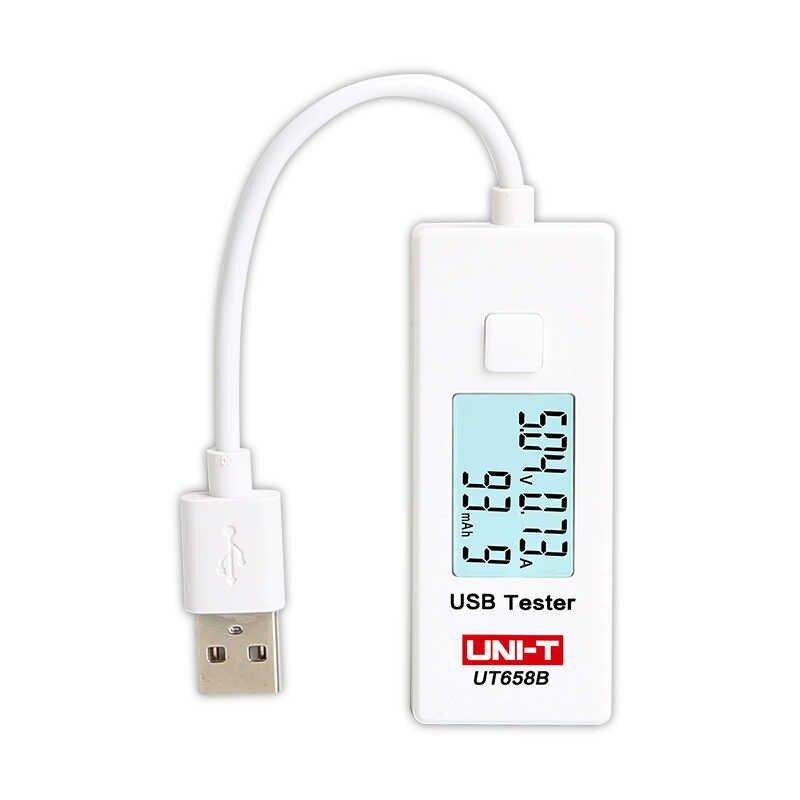 USB тестер UNI-T UT658B, 4-9V, 3A, измеритель ёмкости - фото 1 - id-p147334708