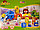 LX.A824 Конструктор DUBLO "Паровозик с животными", 80 деталей, крупные детали, аналог LEGO DUPLO, фото 2