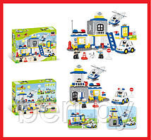 188-270 Конструктор Kids Home Toys "Полицейский участок", 90 деталей, блочный, крупные детали, для малышей, ан