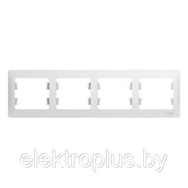 Рамки серии Glossa Schneider Electric Белый, 4 - фото 1 - id-p147294703