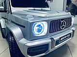 Детский электромобиль RiverToys Mercedes-Benz G63 T999TT (серебристый глянец) автокраска лицензия, фото 6