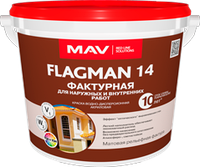 Краска фасадная фактурная FLAGMAN 14 13,2 л.