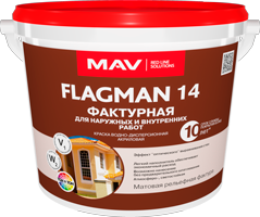 Краска фасадная фактурная FLAGMAN 14 13,2 л.