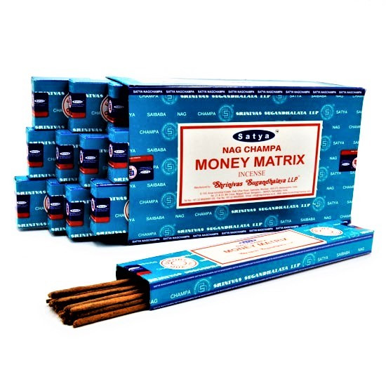 Благовония Денежная Матрица, Satya Nag Champa Money Matrix, 15 г – изобилие и успех