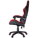 Кресло игровое Helmi HL-G05 "Effect", экокожа черная/красная, 2 подушки, фото 3