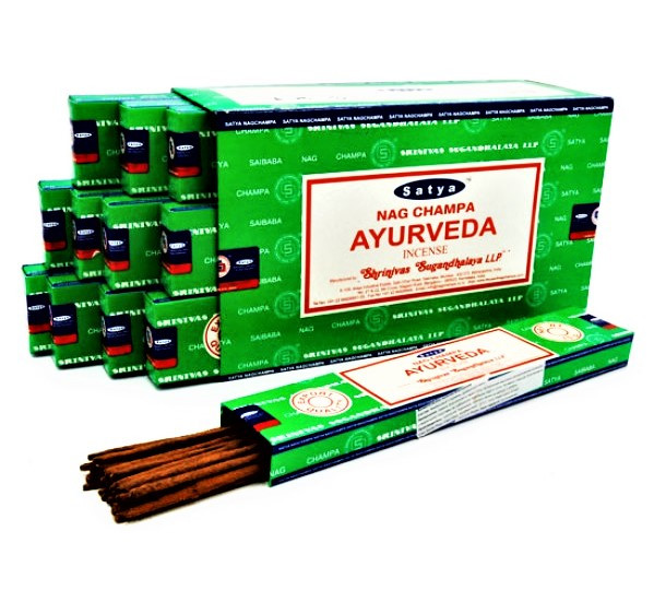 Благовония Аюрведа, Satya Nag Champa Ayurveda, 15 г – равновесие эмоций