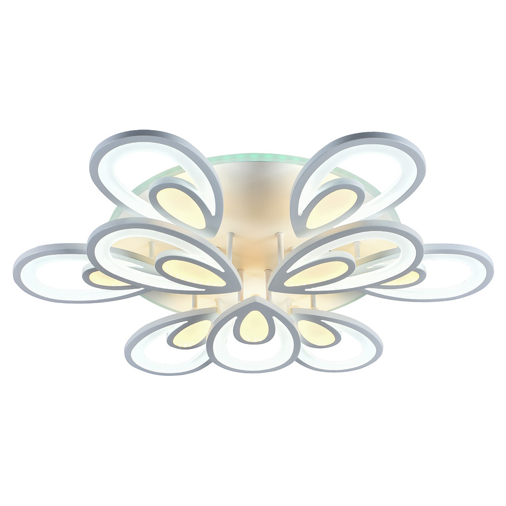 Светодиодная люстра 8007/6+3 WHT 288W+15W RGB