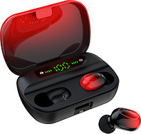Беспроводные наушники Smartbuy i500 + Powerbank черно-красная, фото 1