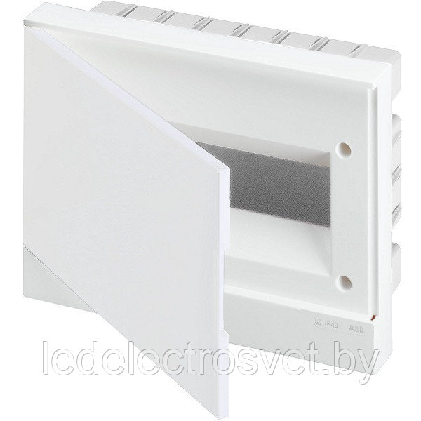 Щиток встраив. ABB Basic E BEF401212, 12M, белая дверь, 63A, IP40, 300x220x102mm, 2хPEN-шина